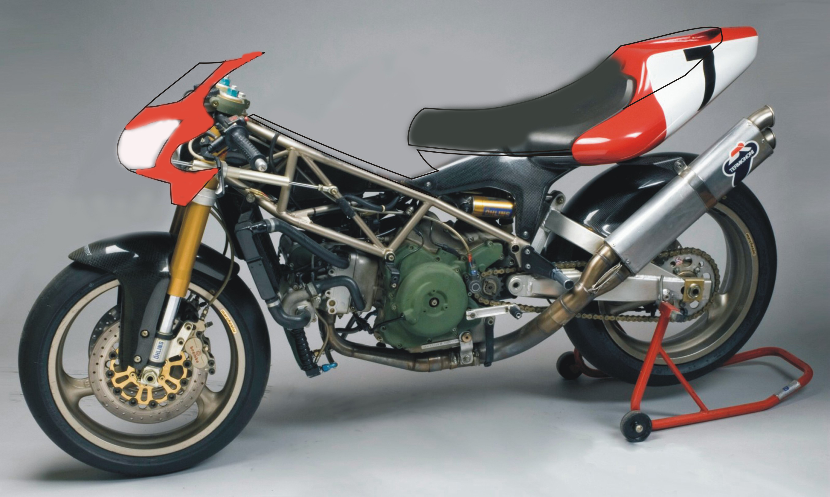 Seandainya Ducati Bikin Bebek Super Honda XL125 Replica